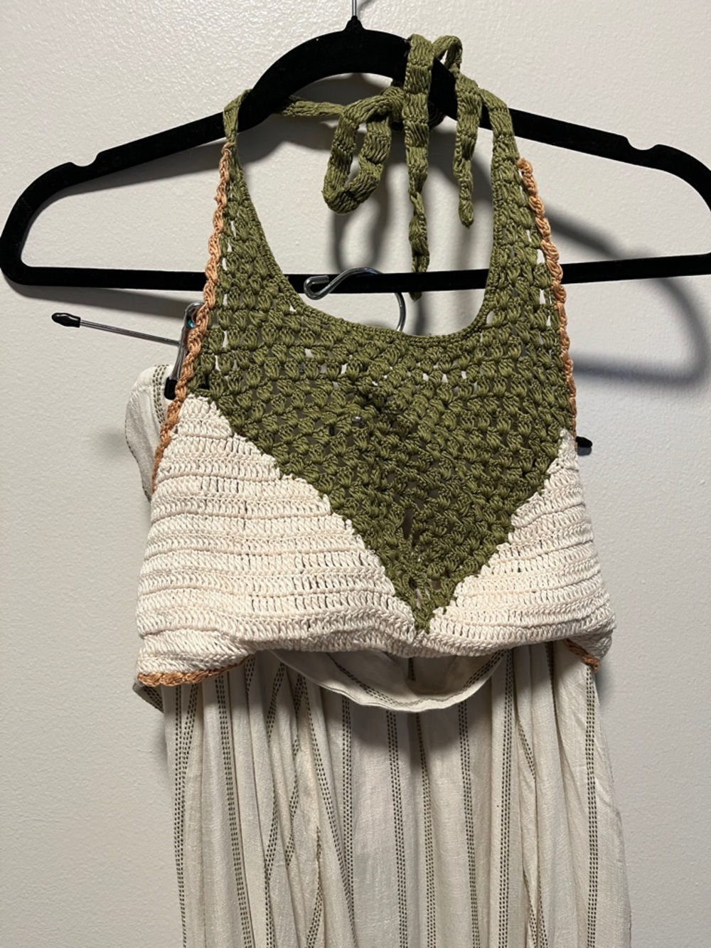 FREE PEOPLE (NWT) Harper Maxi Dress, Crochet, Beach, Size Large - Picture 5 of 10